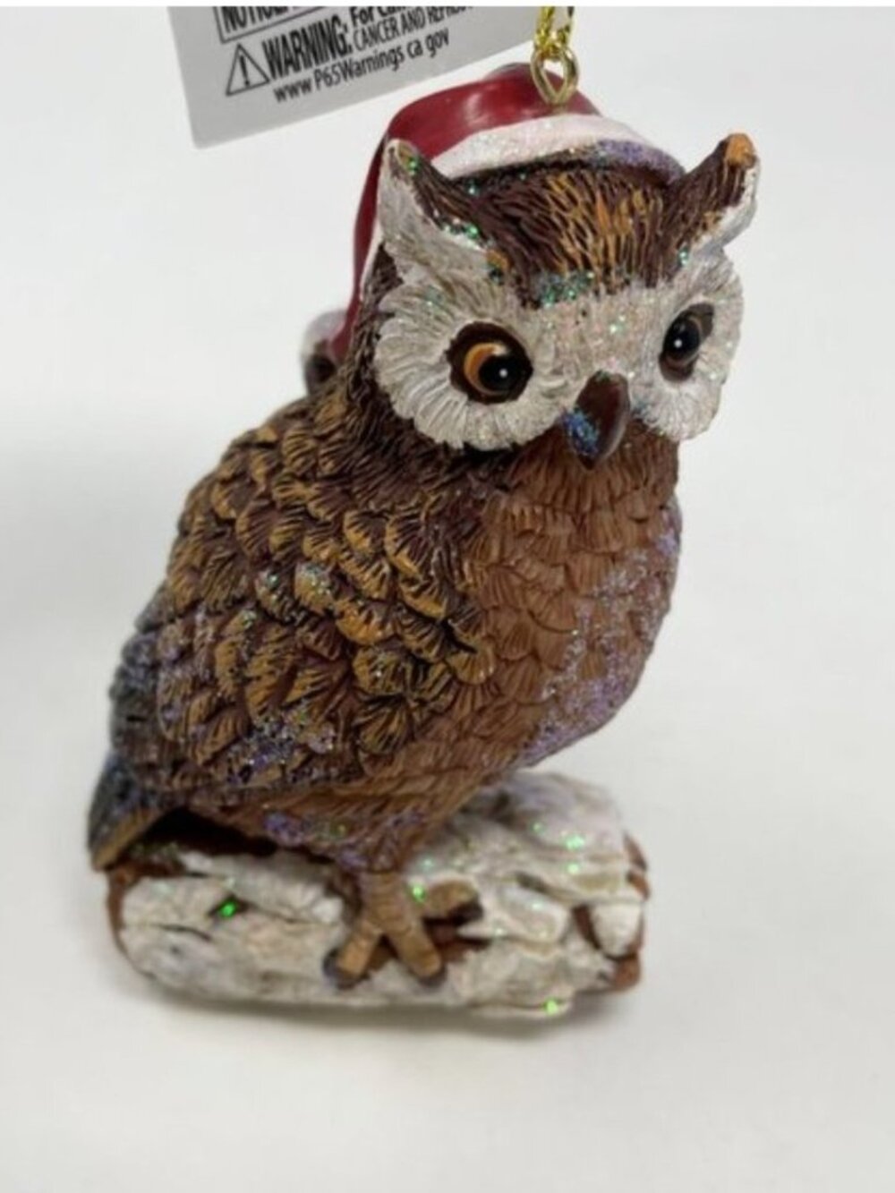 Kurt S. Adler Woodland Owl Resin Christmas Tree Ornament